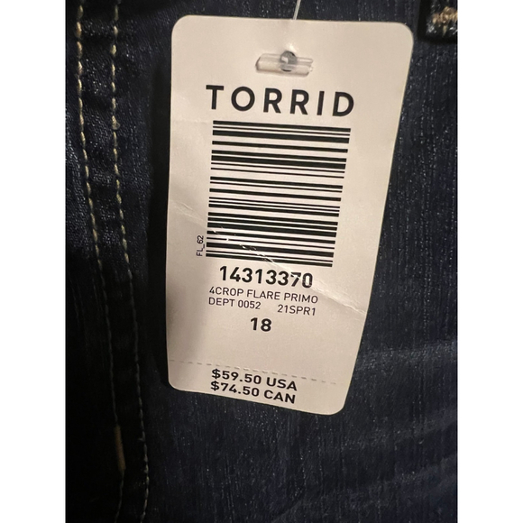 New Torrid Crop Flare Jeans 18 - Picture 4 of 7